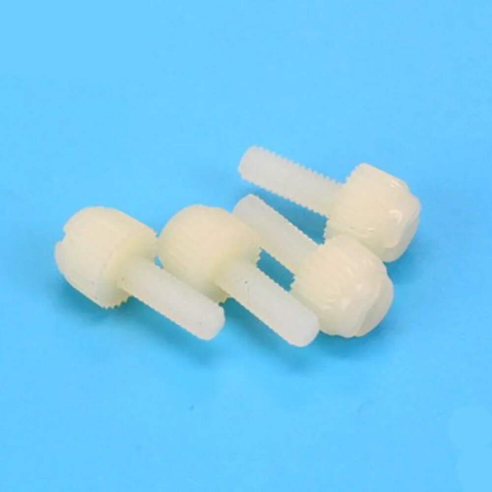 1000pcs Wholesale Nylon Slotted Thumb Screw PA Plastic Hand Twist Scre